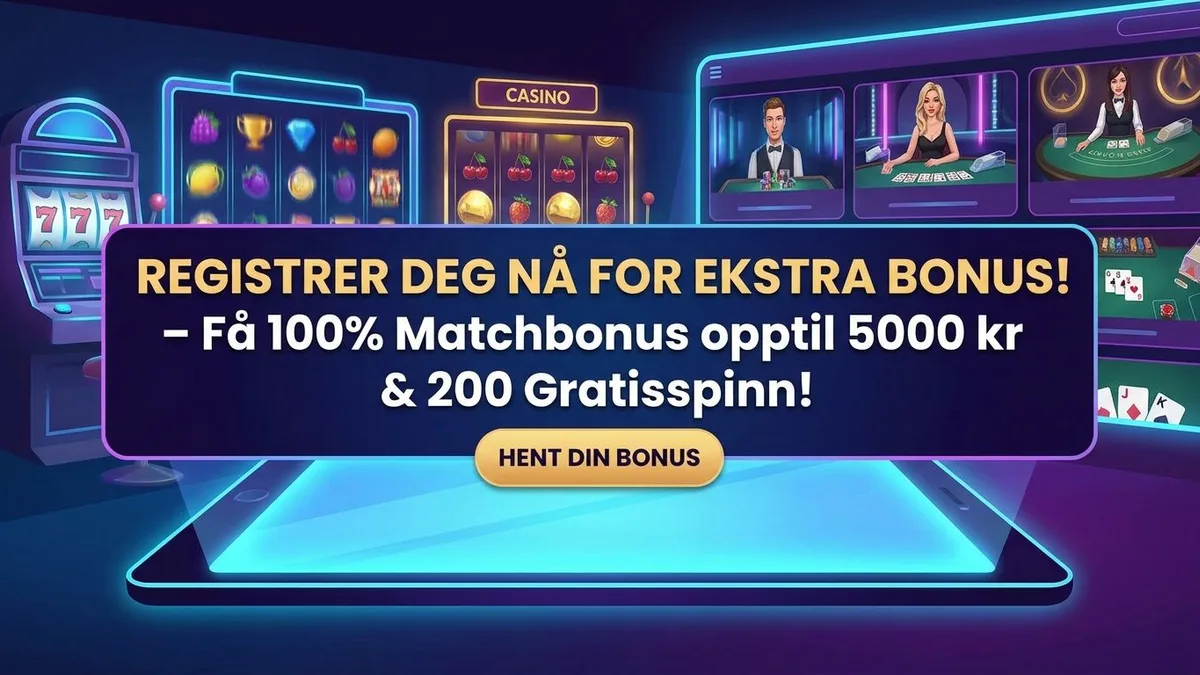 Registrer deg med bonus